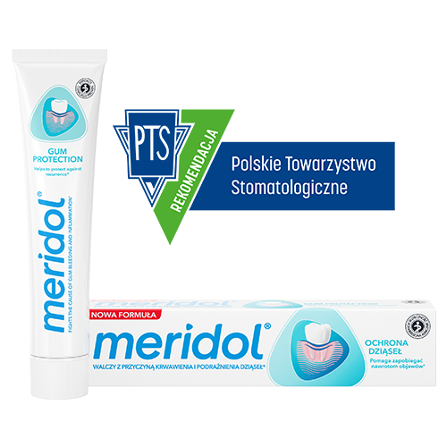 Meridol Gum protection toothpaste carton